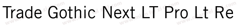 Trade Gothic Next LT Pro Lt Regula字体转换
